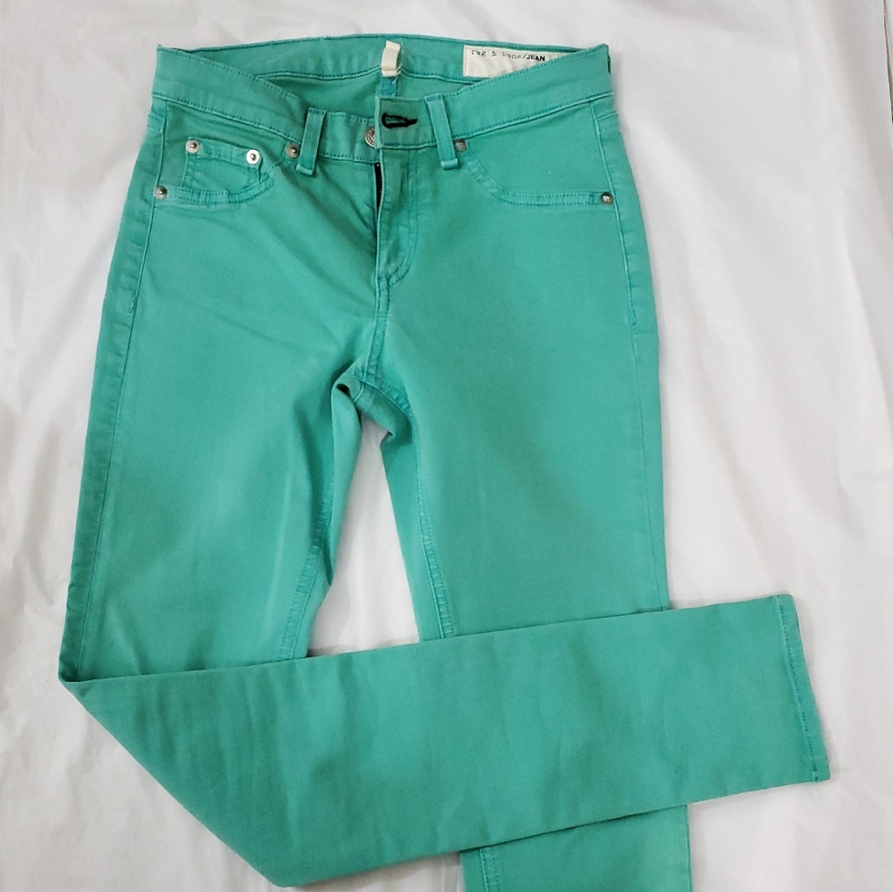 Rag and Bone Mid Rise Skinny Jeans